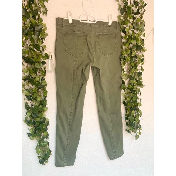 New York & Company Soho Army Green Low Waist Skinny Denim Jeans Women's 6 - Picture 6 of 10